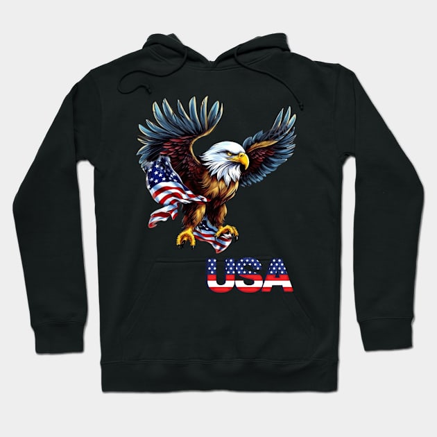 USA Eagle - American Eagle Hoodie by Originaliti Designs